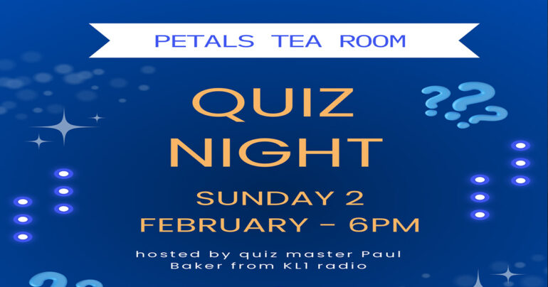 Quiz Night at Petals Tea Room