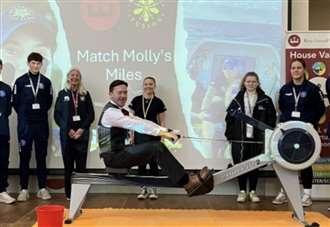 Students emulate tough row challenge by matching Molly’s miles