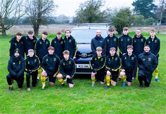 West Winch U16s receive sponsored rain jackets