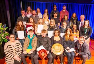 Back to school for former students to collect awards and GCSE certificates