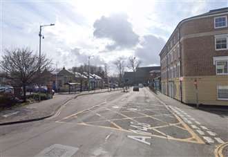 Four-vehicle crash in town centre saw two people taken to hospital