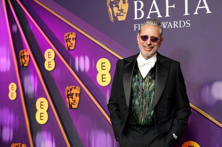 Jeff Goldblum and David Tennant lead early Bafta arrivals