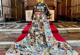 Patchwork pilgrim coat made by hundreds can be seen at Minster during special exhibition