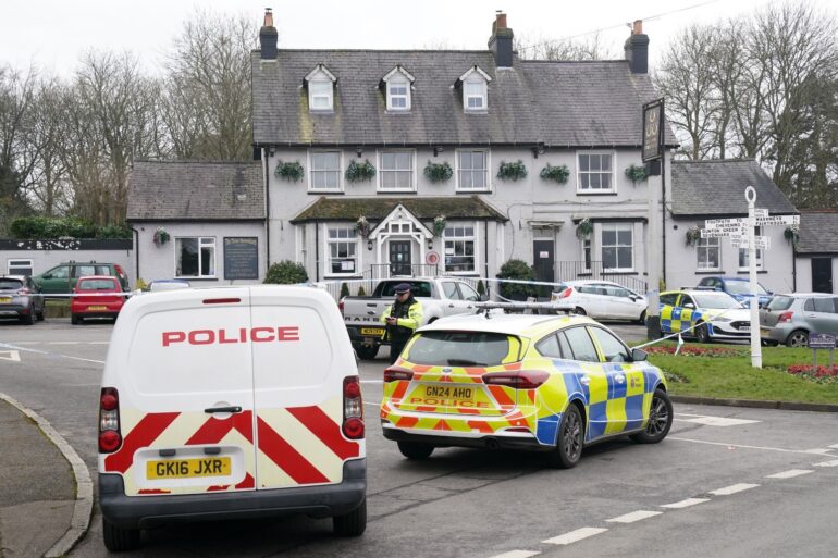 Police manhunt under way after woman injured at Kent pub