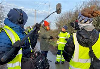 Power crews feature on popular evening TV show filmed near nature reserve