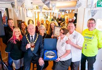 Pub landlady recognised for 25 years of pulling pints as she also receives CAMRA award