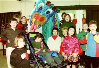 Special Chinese New Year celebration at school back in 1997