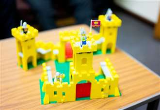 Students spend hours at lunchtime building Lego castle that belonged to head