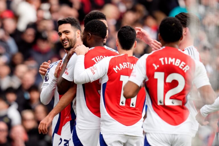 Arsenal end three game winless run with London derby victory against Chelsea