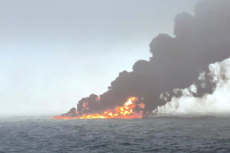 Crew of the stricken oil tanker now all accounted for