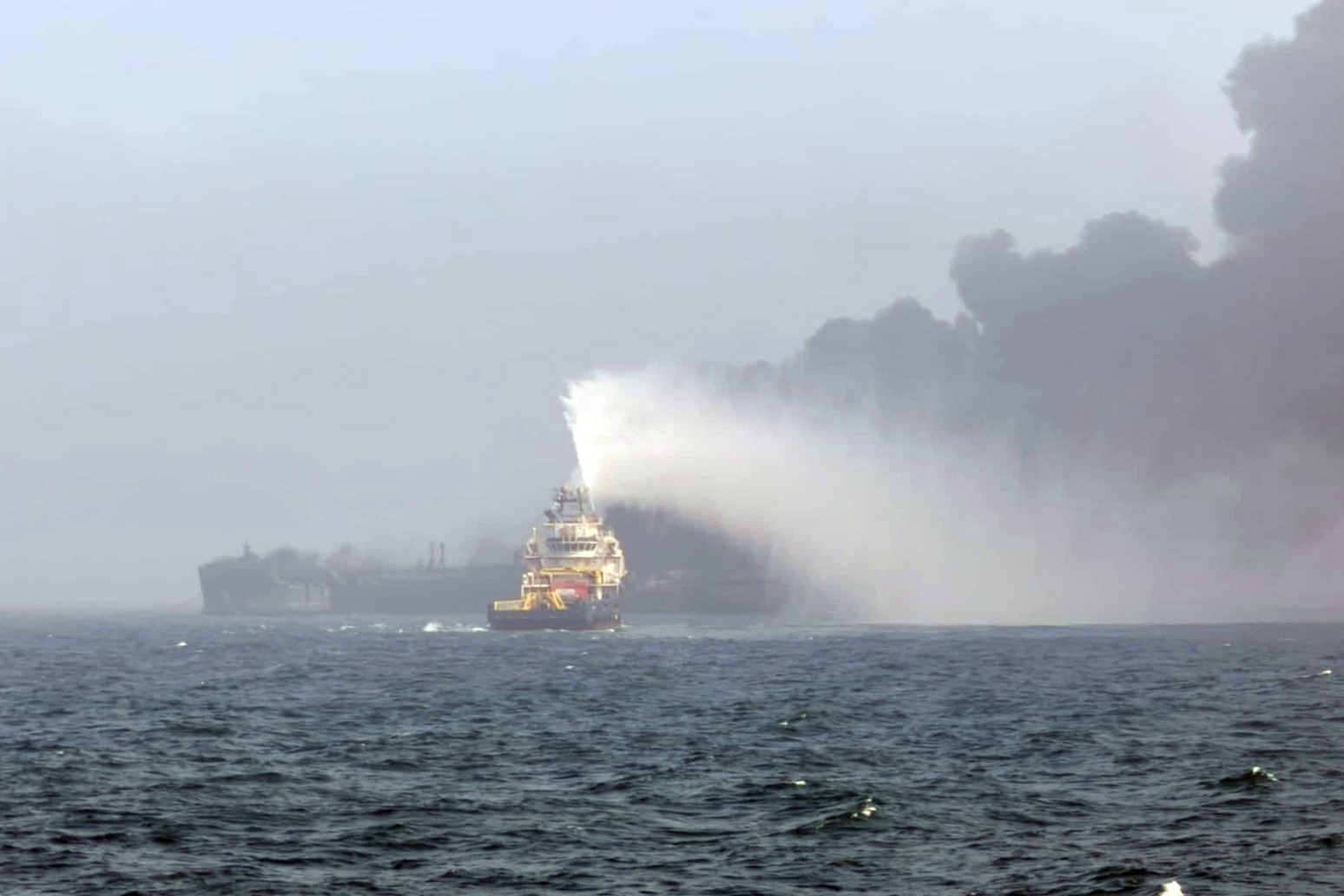 Thirty two injured after two ships collide in the North Sea