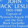 Blue plaque honour for first black footballer called up by England