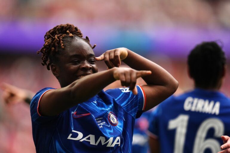 Chelsea beat Manchester United in FA Cup final to seal domestic treble