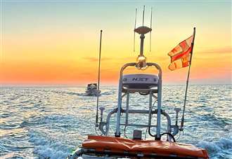 Crews rushed to rescue cruiser which had run out of fuel