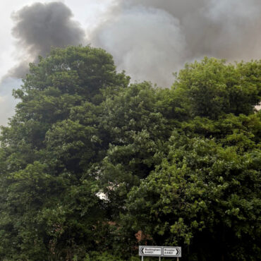 Huge fire and multiple explosions heard at former RAF airfield in Oxfordshire