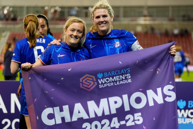 Lucy Bronze nets winner as Chelsea wrap up another Womens Super League title