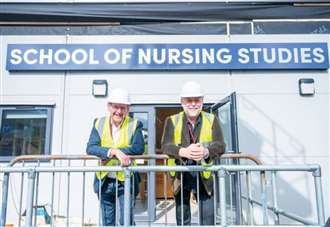 Major extension of town nursing school is under way