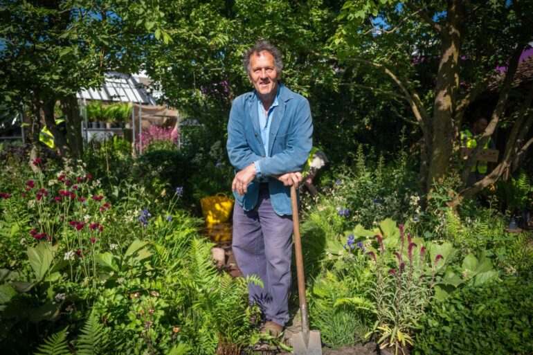 Monty Don prepares to unveil dog friendly garden at Chelsea Flower Show
