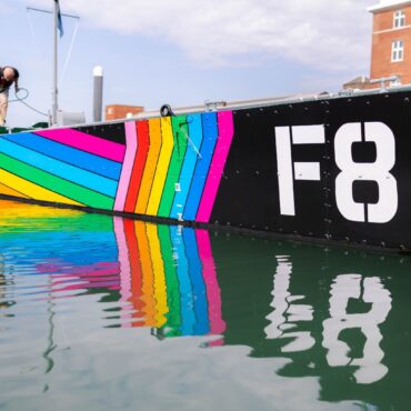 Navy landing craft wrapped in Pride colours to recognise role of gay personnel
