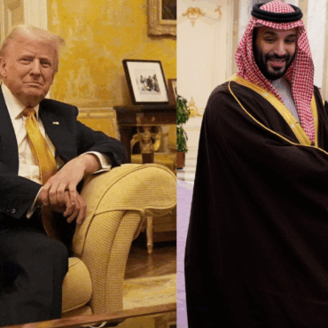Saudi crown prince welcomes Trump to kingdom as he begins Middle East tour