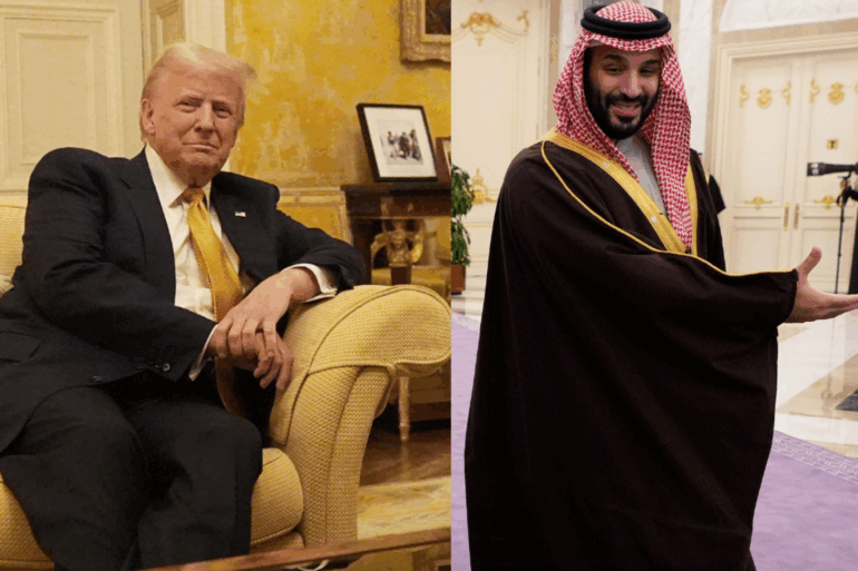 Saudi crown prince welcomes Trump to kingdom as he begins Middle East tour