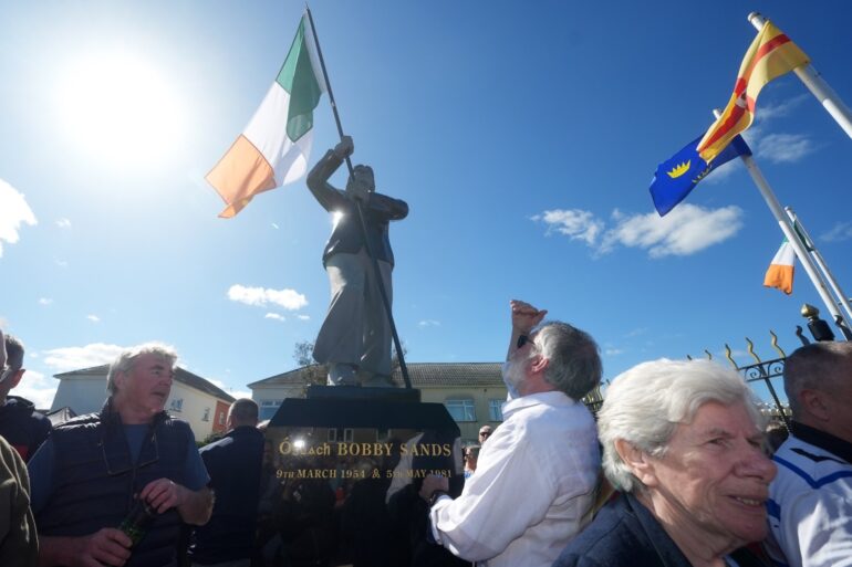 Statue of hunger striker Bobby Sands unveiled