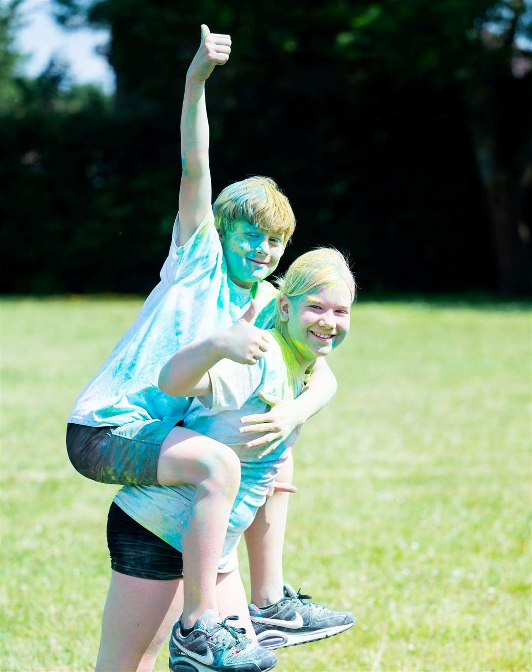 Pupils enjoy colour run fun. Picture: Ian Burt