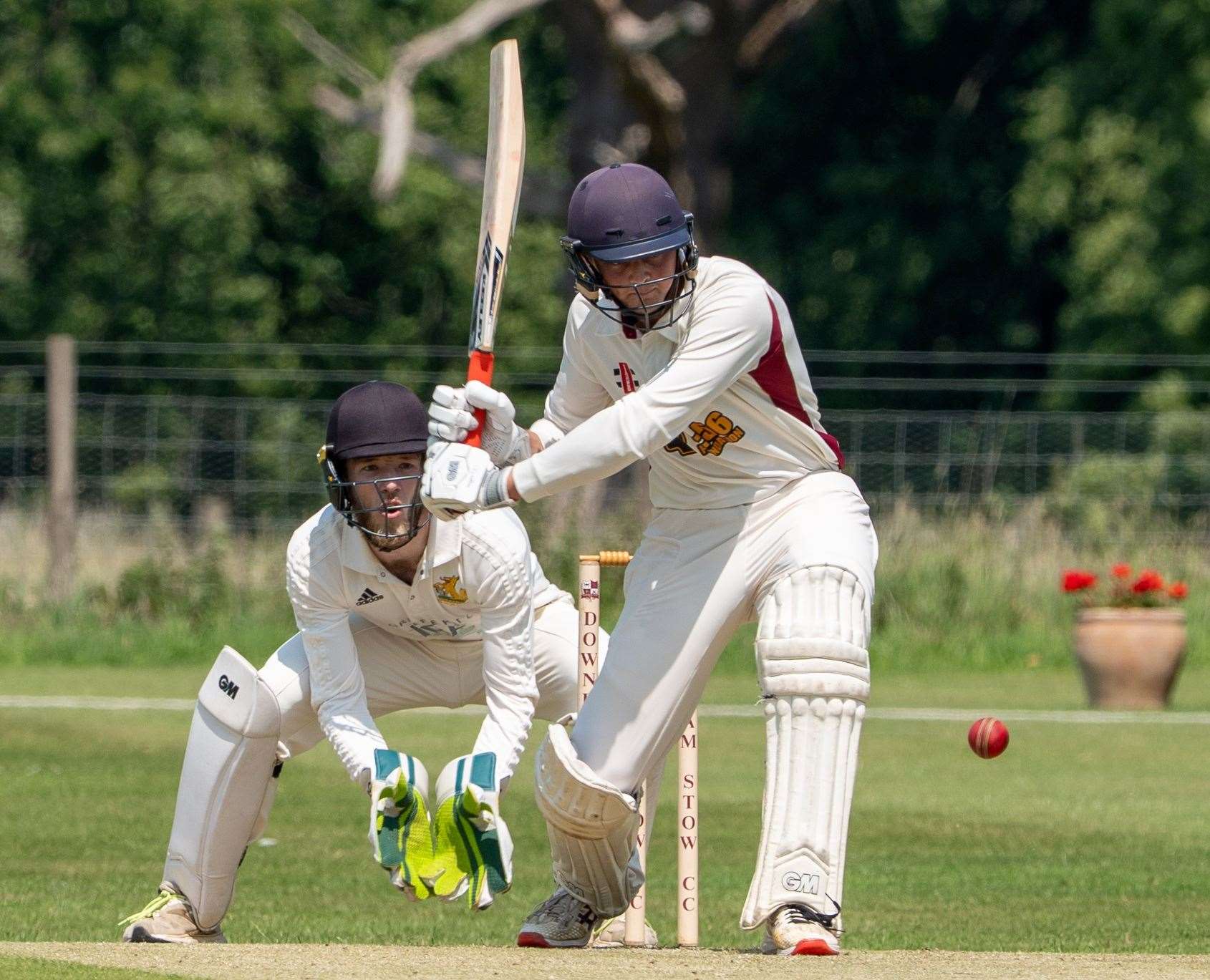 Downham Stow batting against Bury St Edmunds. Picture: Andrew Hunt