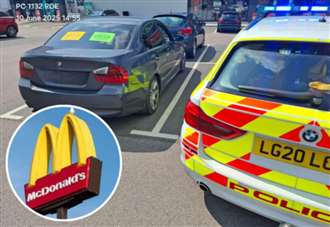 BMW seized after driver makes ‘emergency’ McDonald’s trip with no licence or insurance