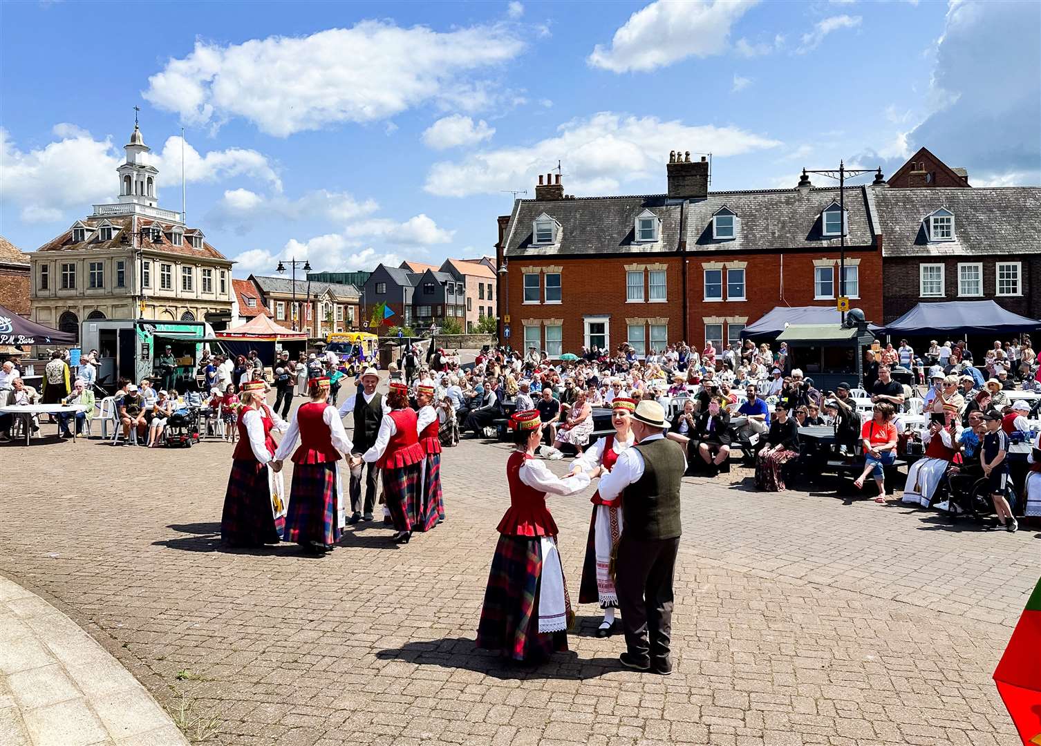 Hundreds flocked to the town to enjoy dancing, music and themed activities. Picture: Ian Burt