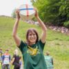 Food charity benefits from Gloucestershire cheese rolling race winners prize