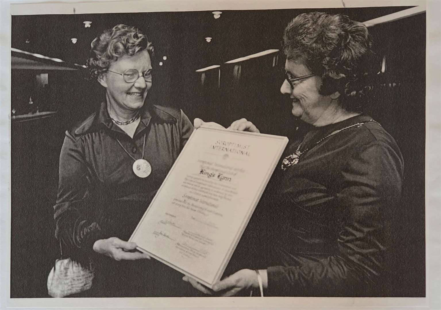 Looking back through the archives to a cutting of from July 12,1975 with founder president Pat Robinson and federation president Dr Ruth Harris