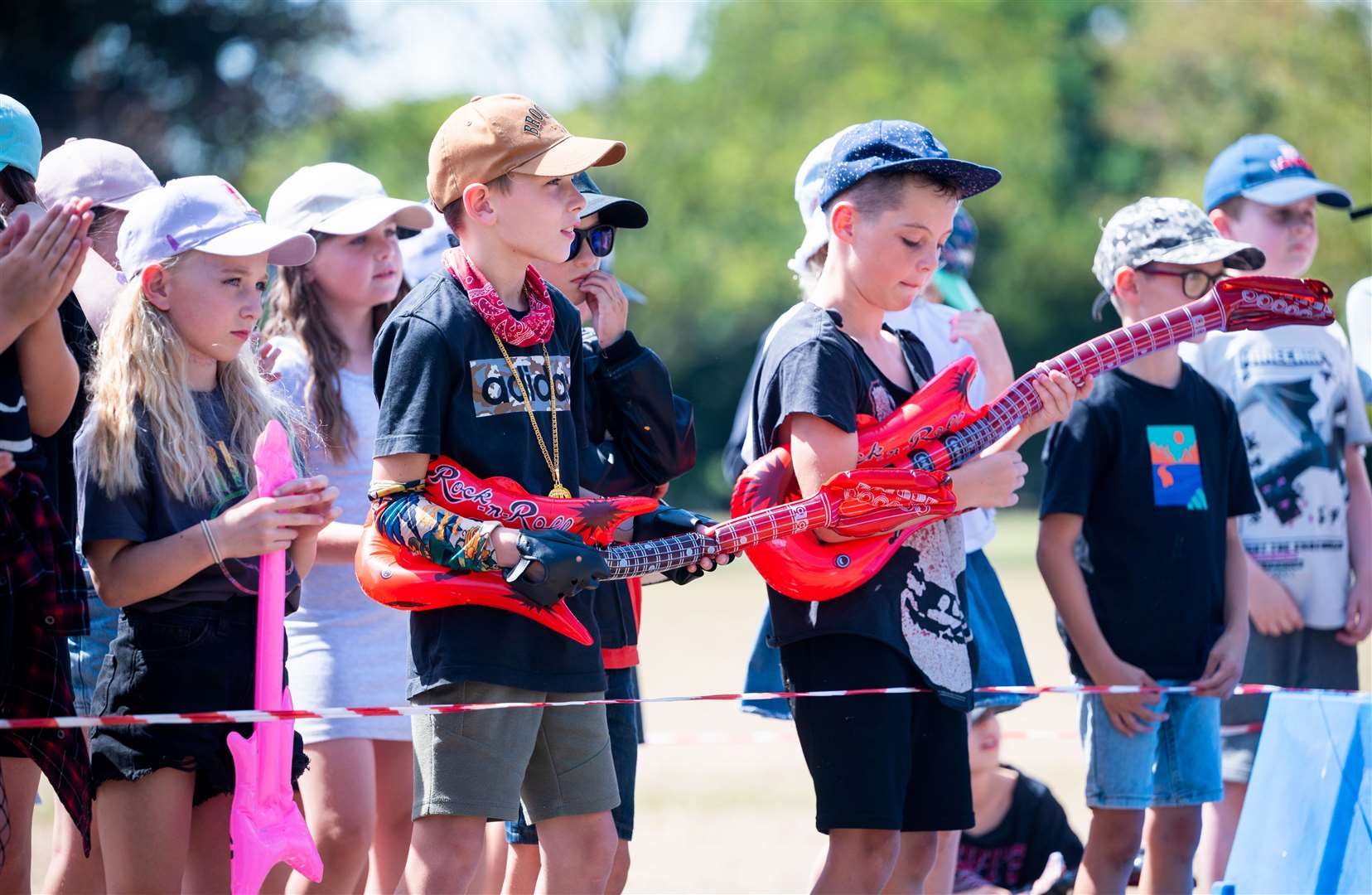 Pupils enjoy the festival event. Picture: Ian Burt
