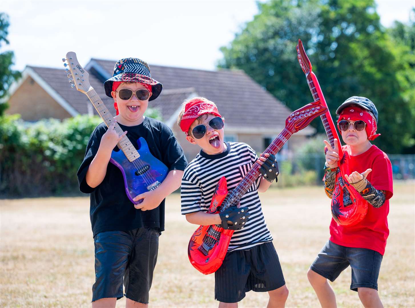 Guitars, bandanas and lots of attitude. Picture: Ian Burt