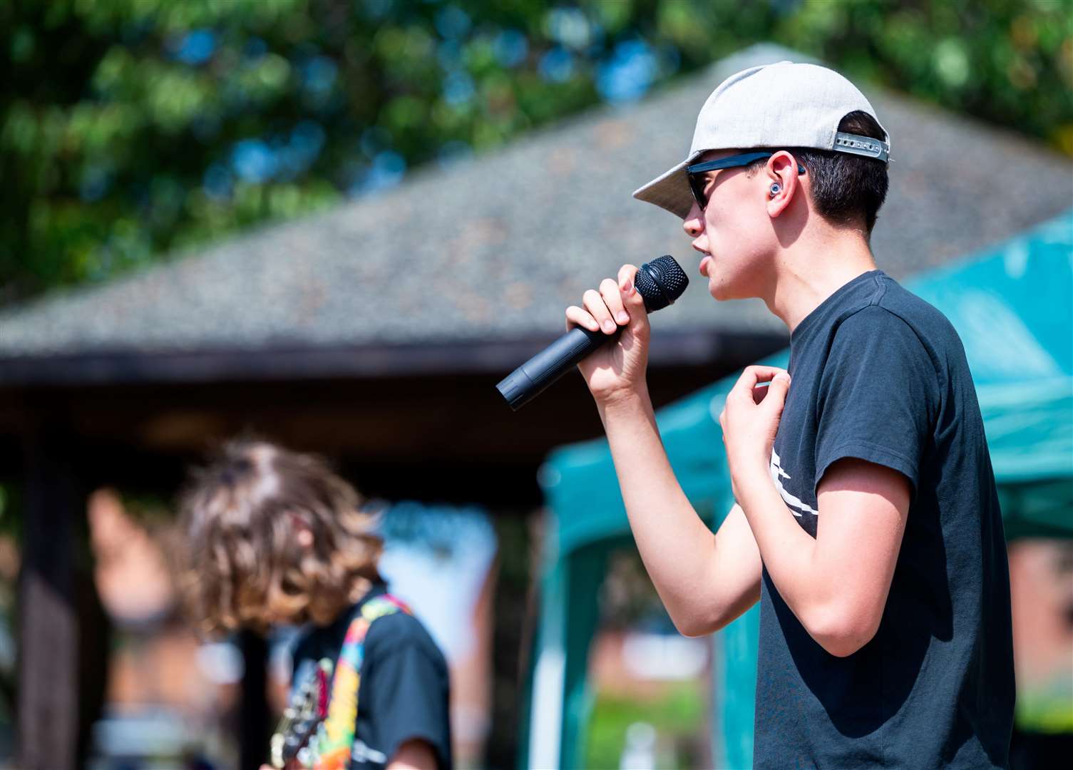 The Gliders entertained at the rock-themed festival. Picture: Ian Burt