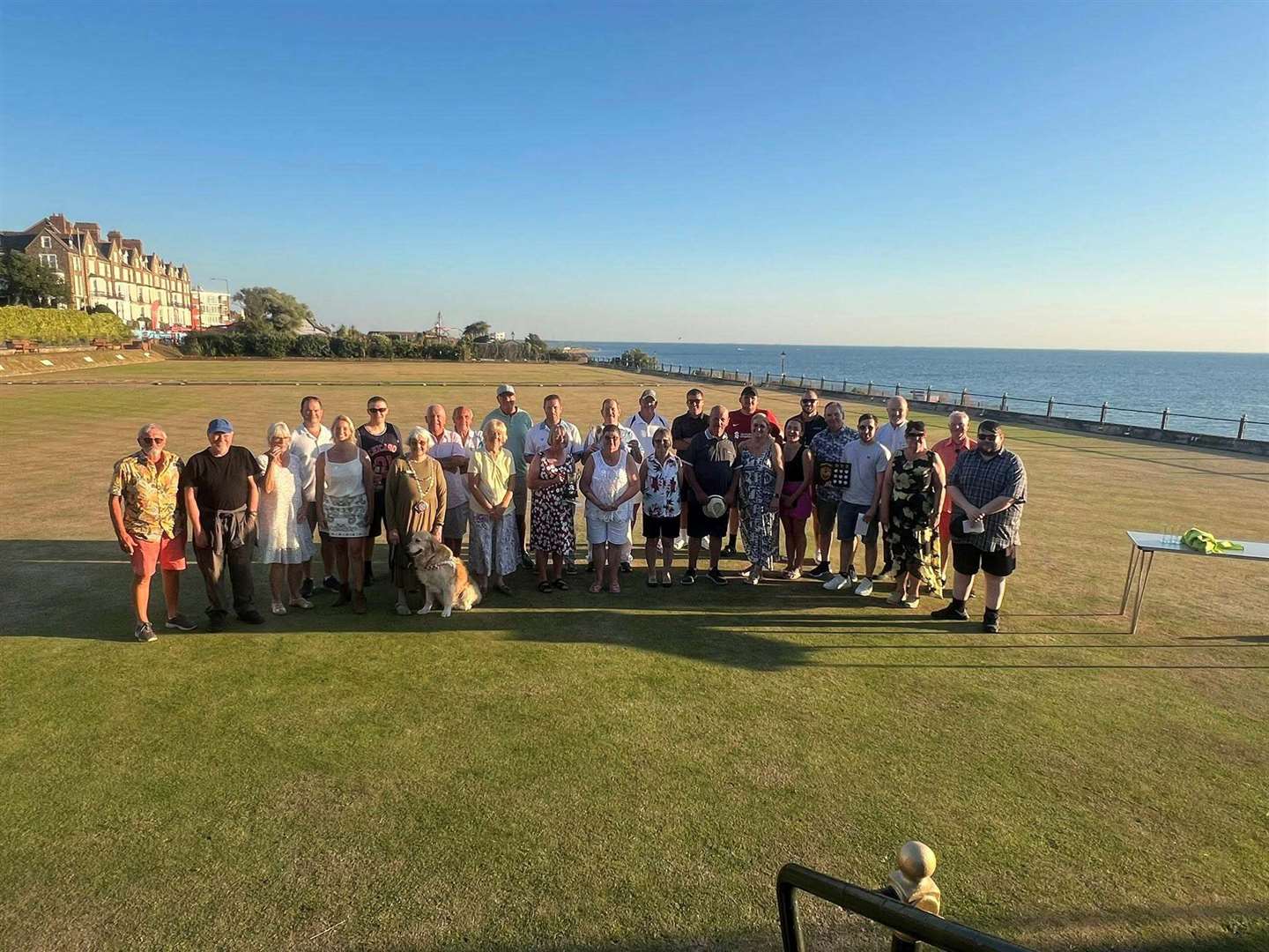 Some of the winners at the Hunstanton and District open bowls tournament