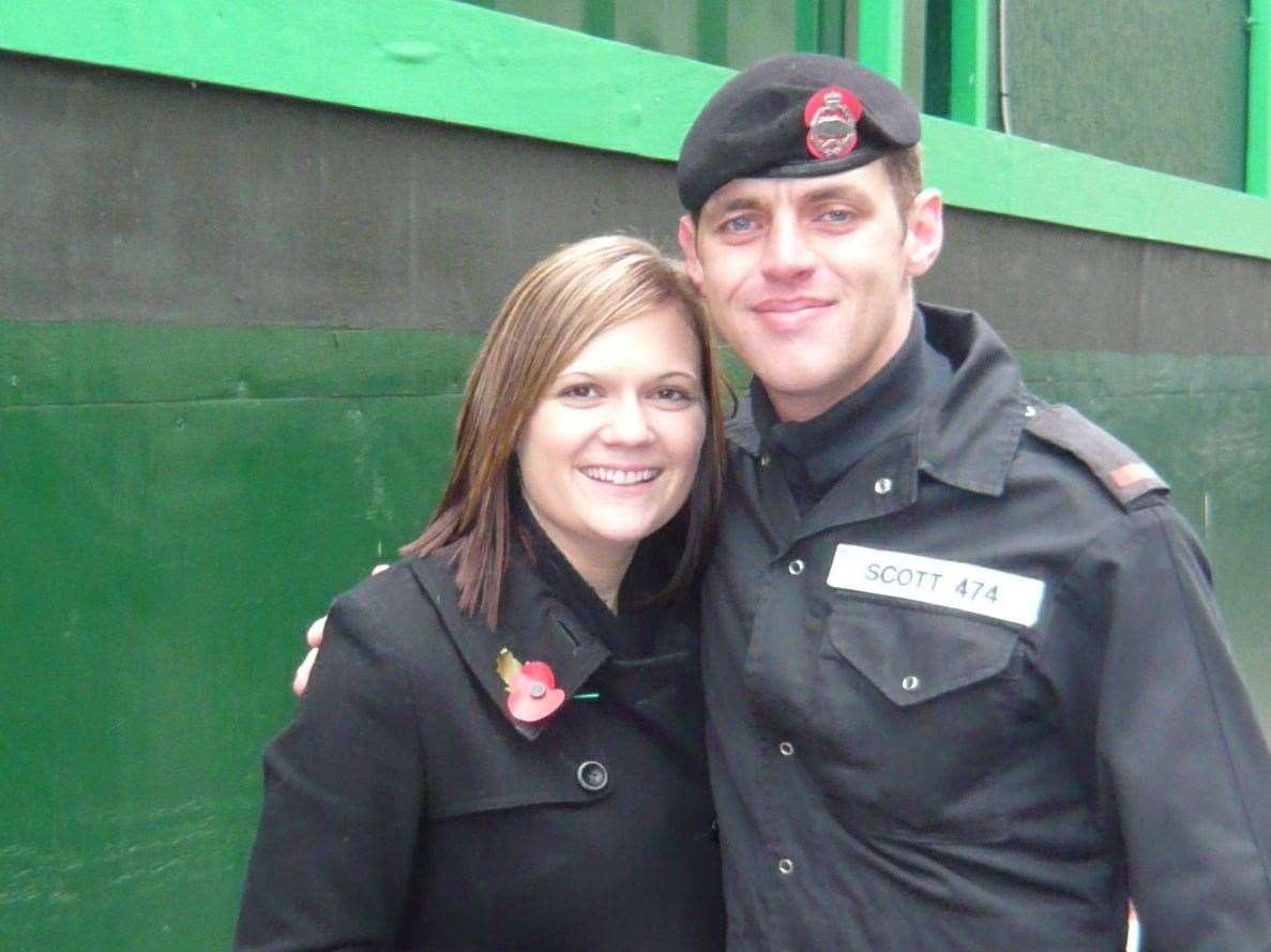 Lee and Nikki at a parade in London in 2007