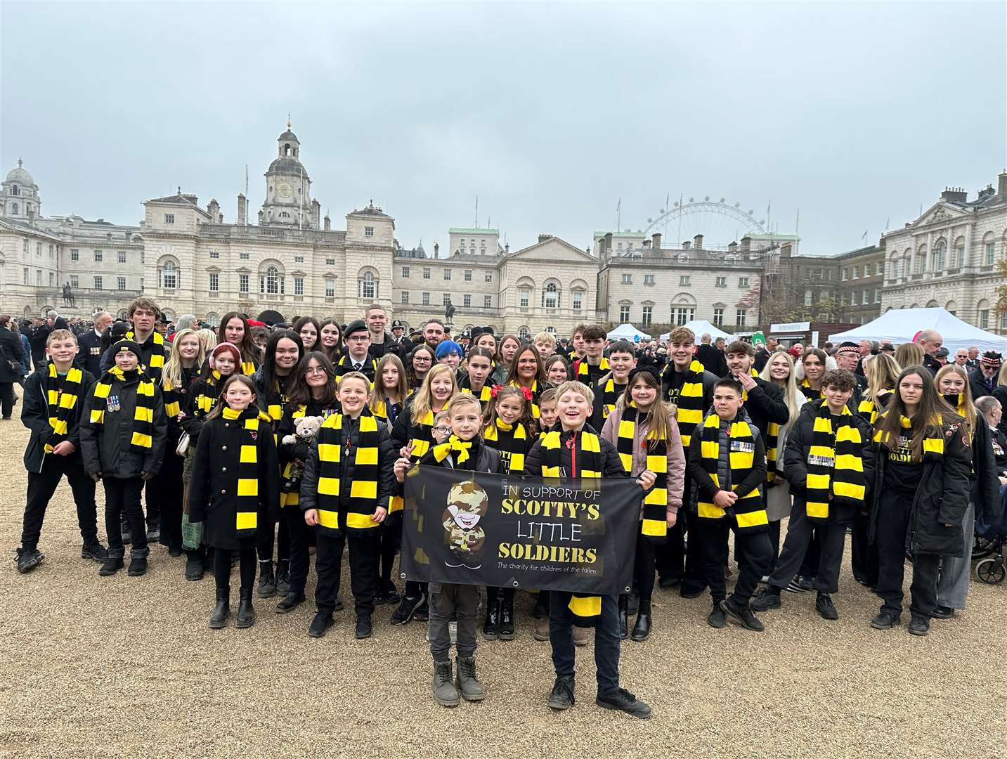 Members of Scotty's Little Soldiers for Remembrance in 2024