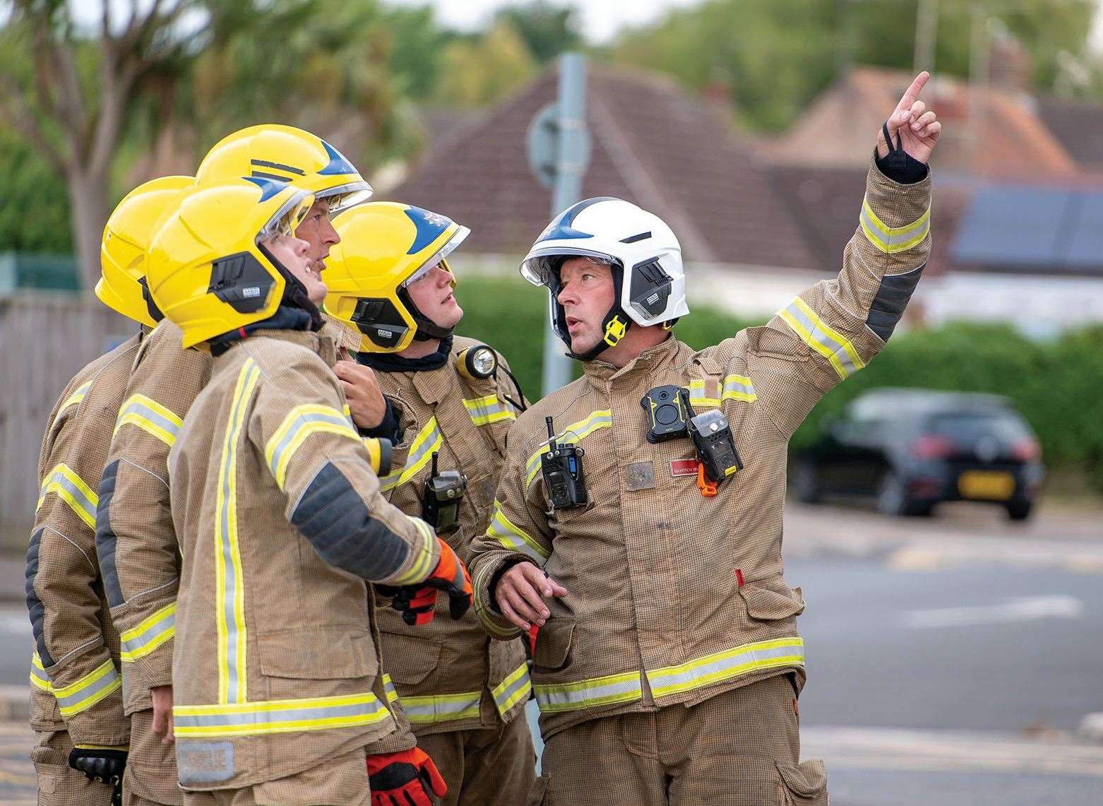 Firefighters were involved in the exercise alongside other emergency services