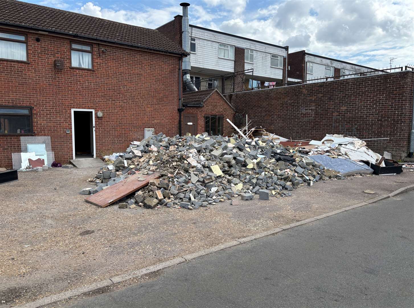For the past two weeks, the mound on Mulberry Road has been spilling out onto the roadside