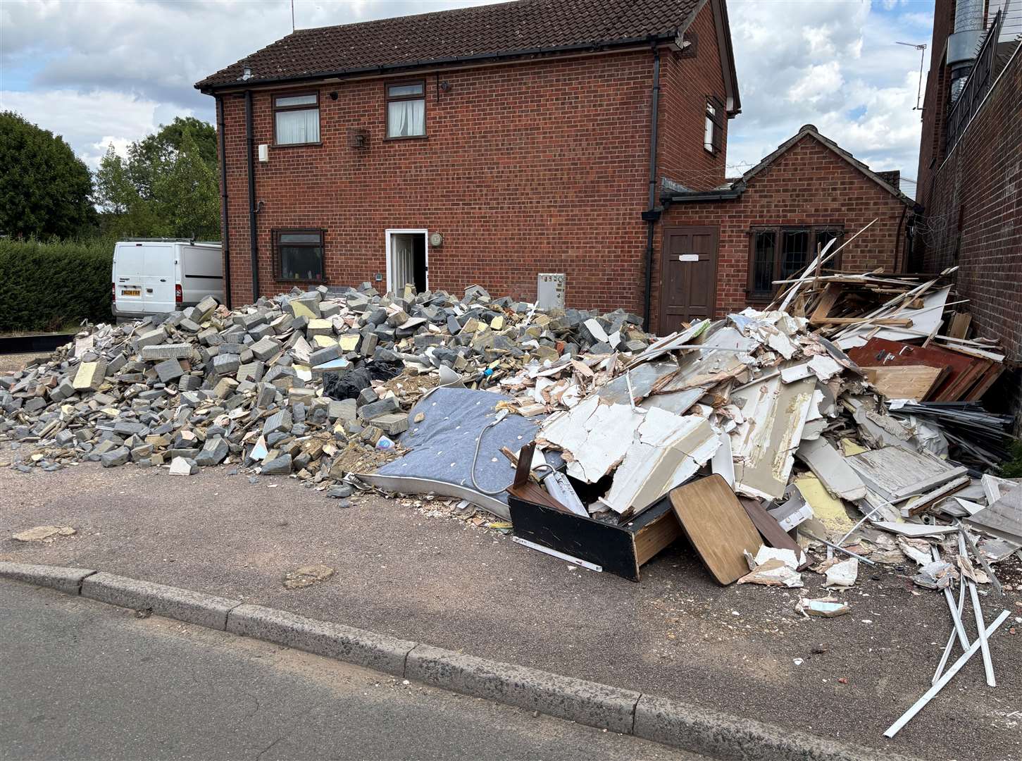 The Fairstead rubbish pile has been deemed 'completely unacceptable'