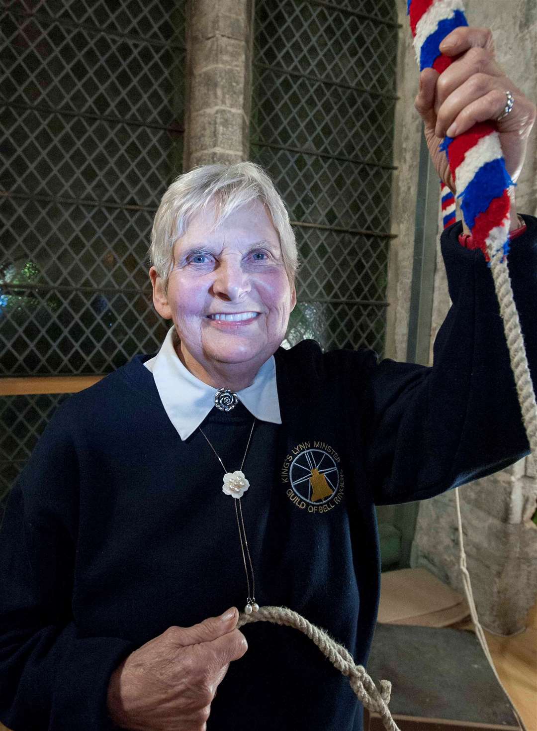 Wendy Twite celebrated her forthcoming 65th anniversary of bell ringing at St Nicholas Chapel in Lynn in 2018