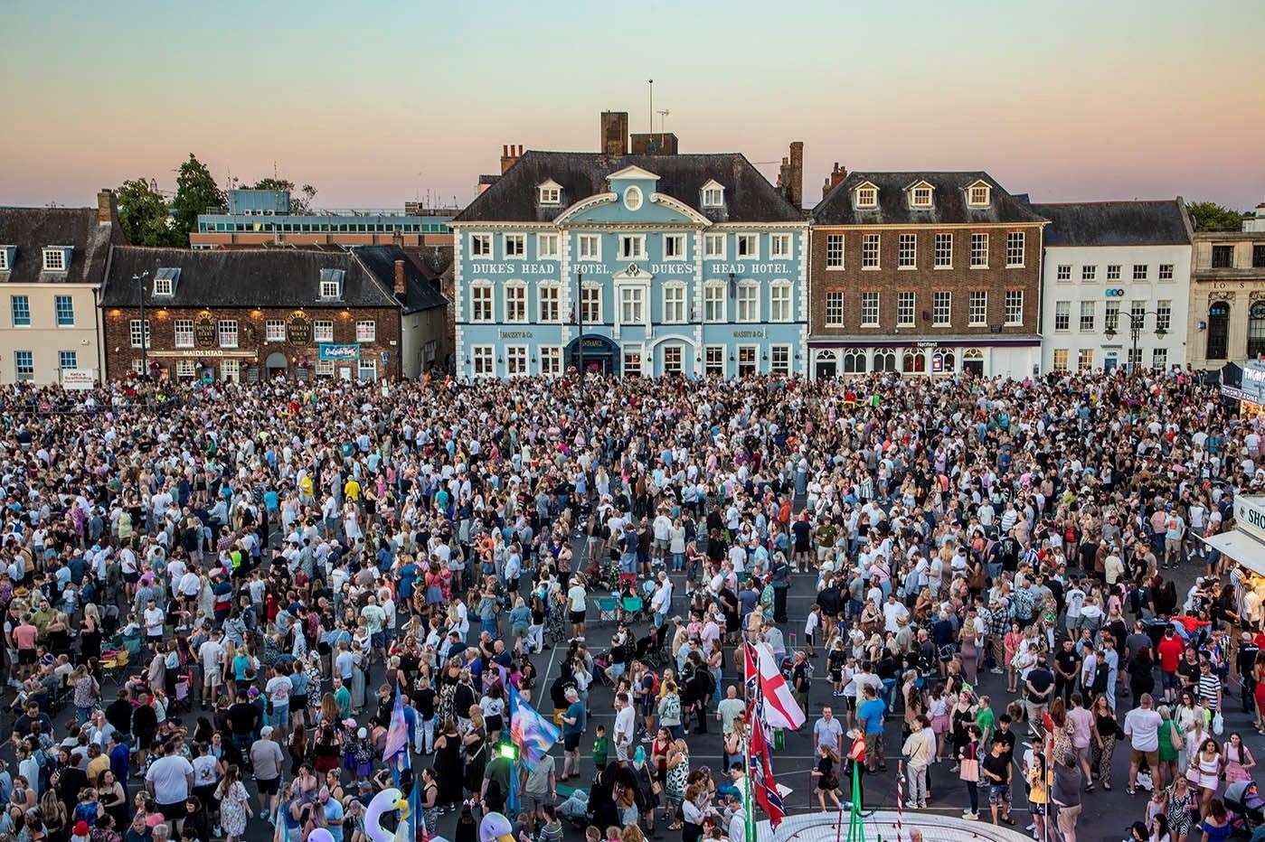 Four arrests were made and 36 people were banned from the town centre: Picture: Ian Ward