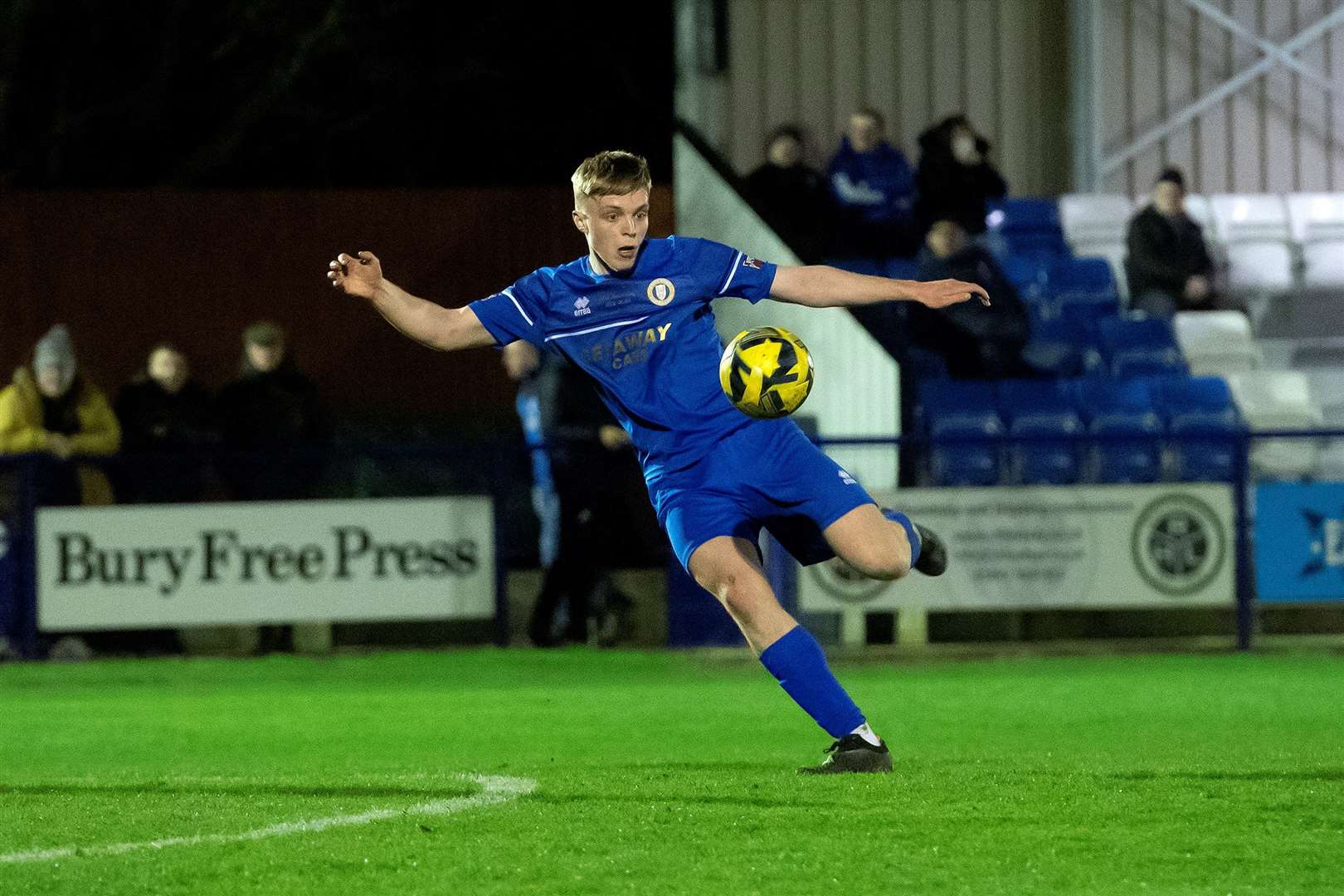 Ethan Flack scored a second-half treble on his league debut for the Ghosts this afternoon. Picture: Mecha Morton