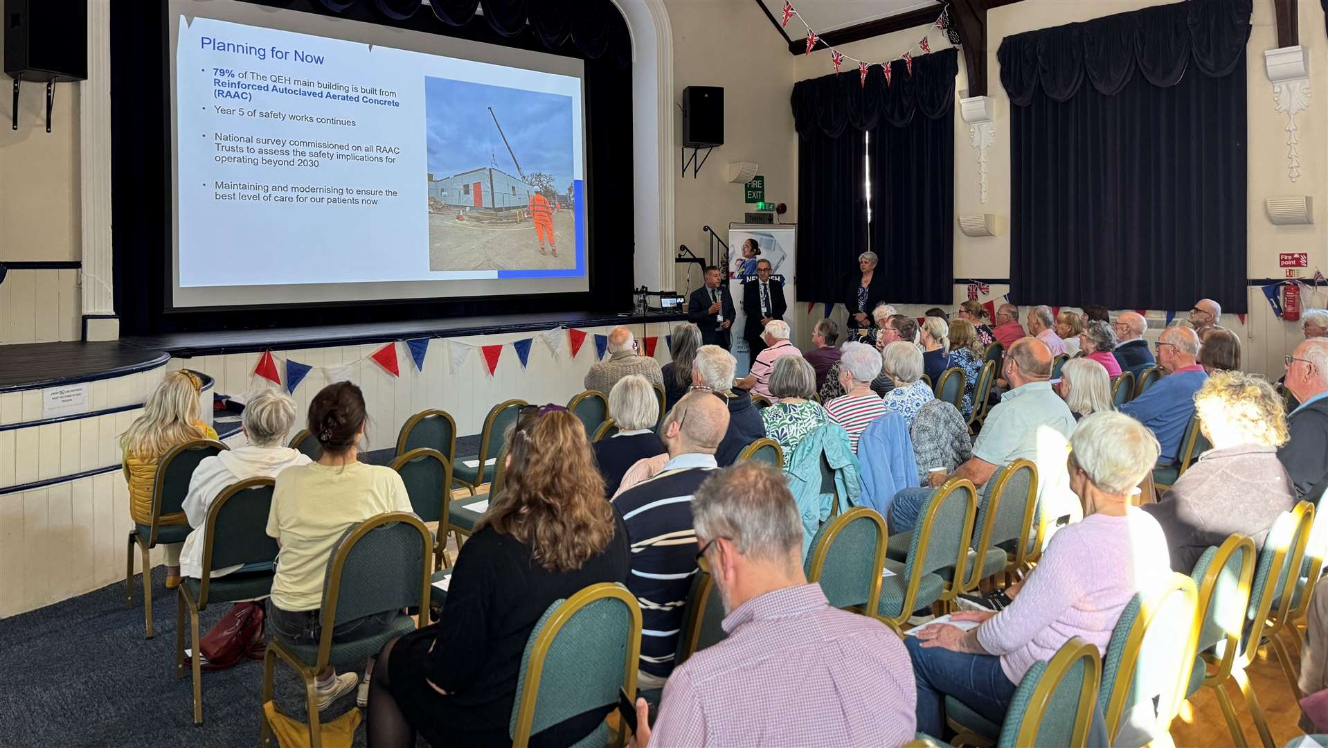 Some of those at one of the public showcase sessions held in June at Hunstanton. Picture: QEH