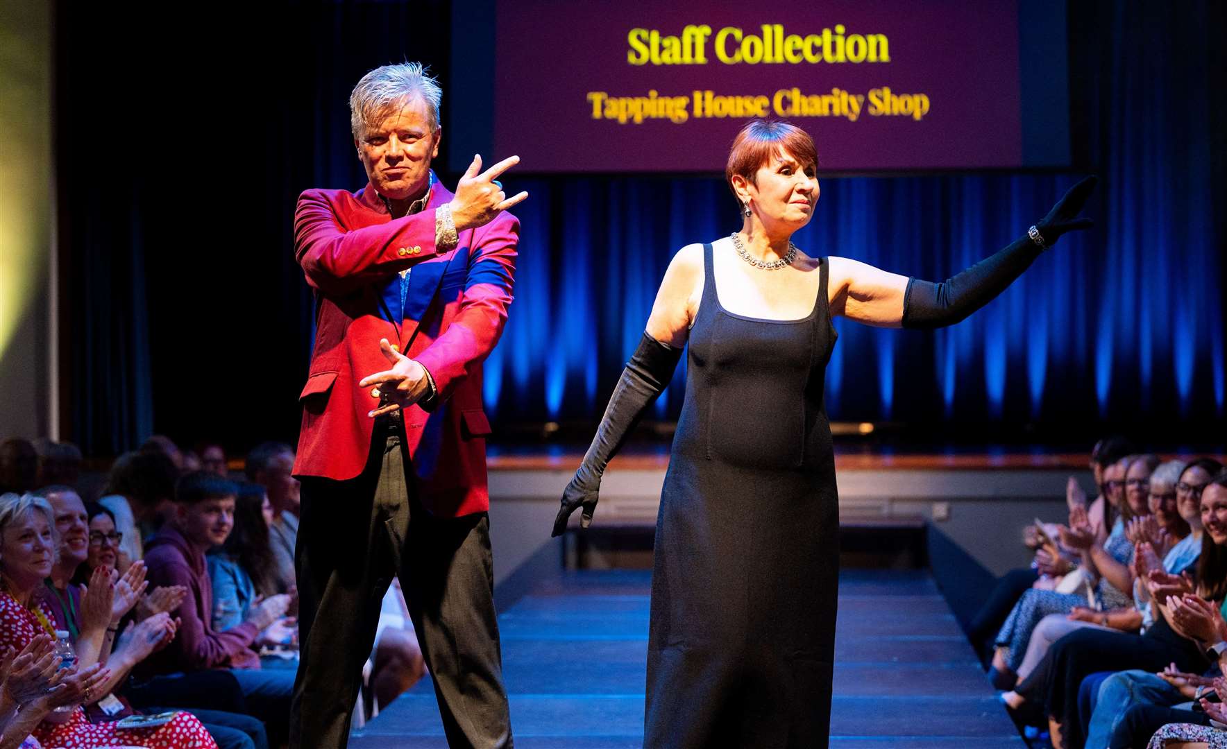 Staff strike a pose while modelling the Glamour collection. Pictures: Ian Burt/Barking Dog Media