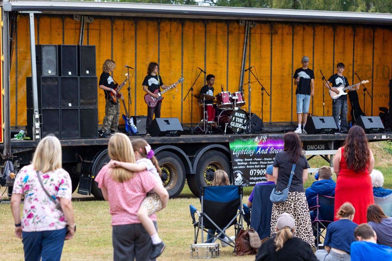 Visitors were treated to music from a variety of bands