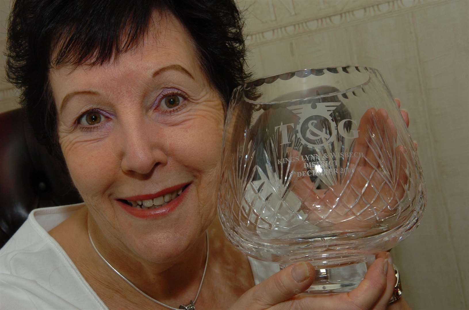 Margaret Wilkinson was awarded the 'Percy Gardner Award' for services to the Transport and General Workers Union in 2007