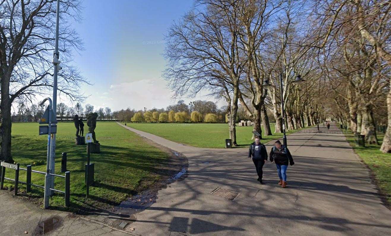 Officers received reports of a man laying naked in The Walks. Pictures: Google Maps