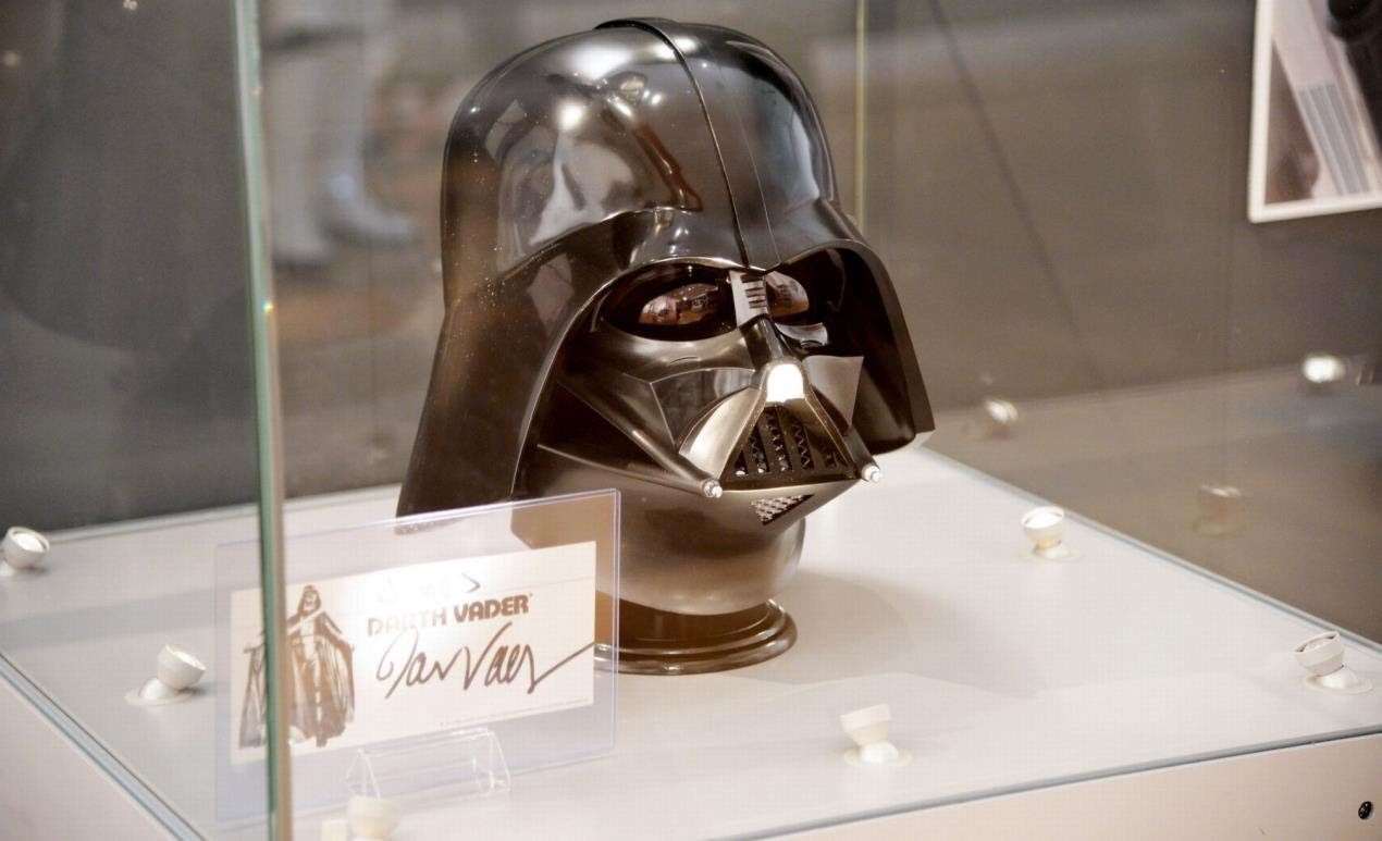 Replica of Darth Vader's helmet